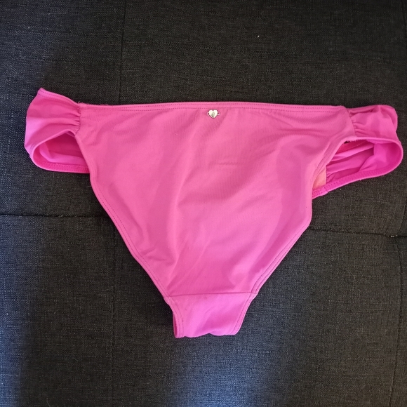 🛍 3/$12 VS PINK Hot Neon Pink Bathing Suit Bikini Bottom XS - Picture 4 of 6